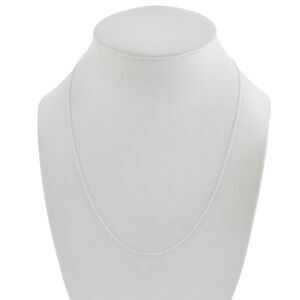 Estate SU Sterling Silver 925 1.2mm Link Chain Necklace 18"